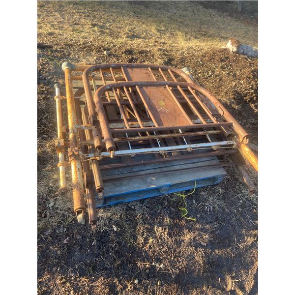 Pallet of Wrought Iron + Metal Headboards + Footboard