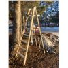Image 2 : Wooden Step Ladder 84" Tall Open