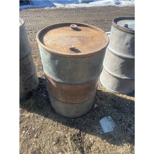 45 Gallon Steel Barrel British American Oil Company