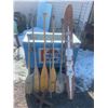 Image 1 : Lot of 5 Oars, Ski, Anchor, Gaff