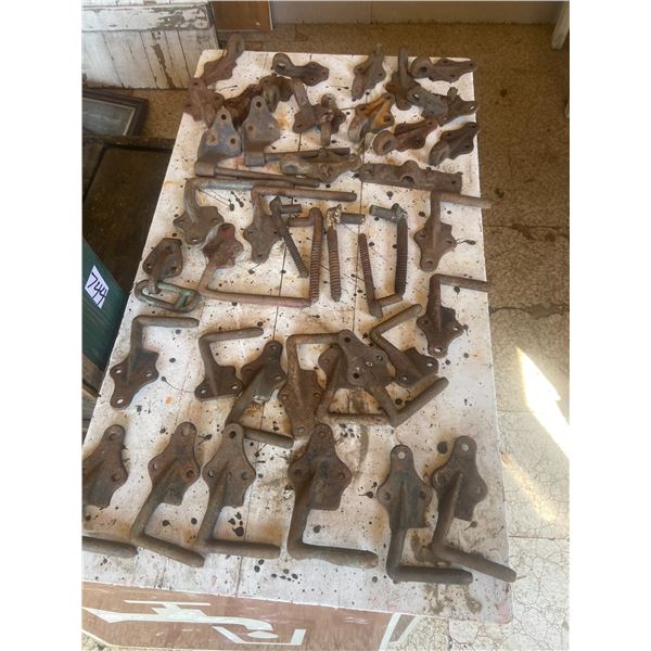 Lot of Gate Hinges and Hooks - 40 Pieces