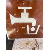 Image 2 : Water Tap Sign Metal - 24" X 23"