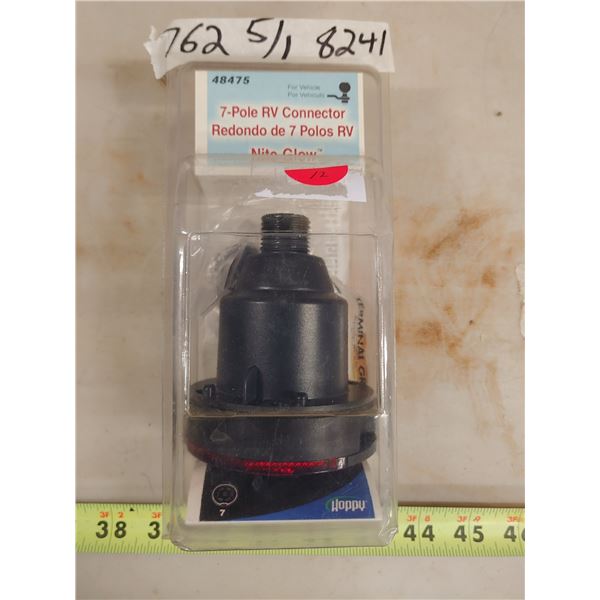 7 Pole RV Connector With Light New