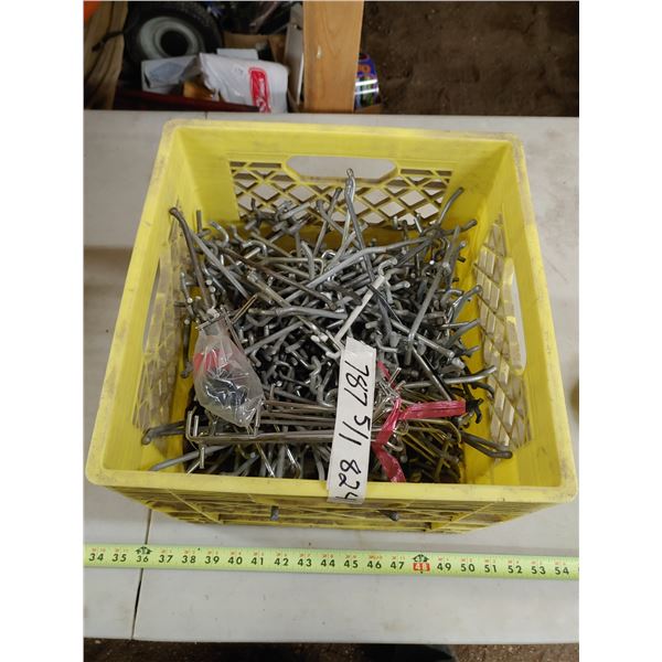Milk Carton of Pegboard Hooks