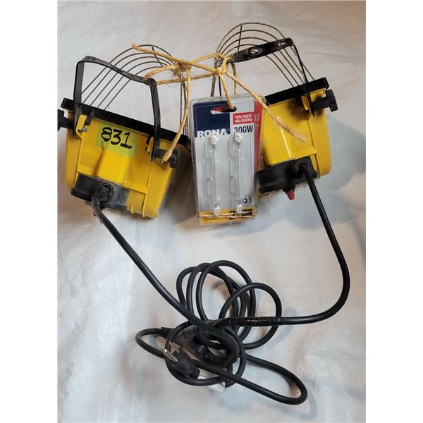 Halogen Lights with Spare Bulbs