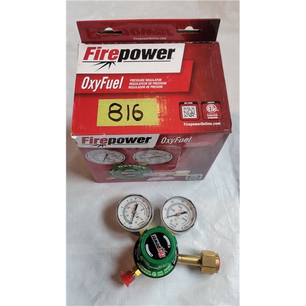 Firepower Oxygen Regulator - Unused