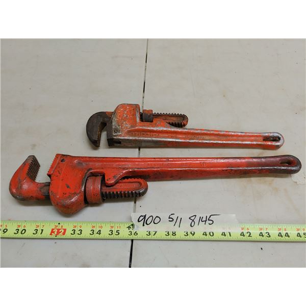 2 Pipe Wrench 18” and 14”