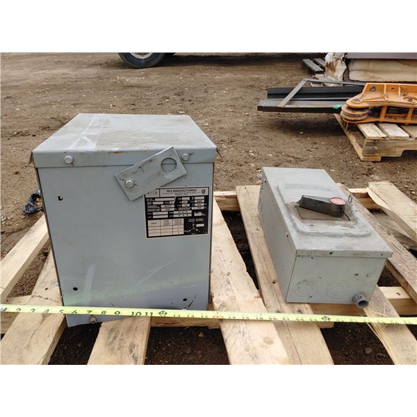 Rex Manufacturing 3 Phase Auto Transformer and 30 Amp Breaker