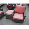 Image 2 : 5 PIECE SET OF WICKER LOOK PATIO FURNITURE