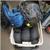 Image 1 : BIN WITH 3 SLEEPING BAGS