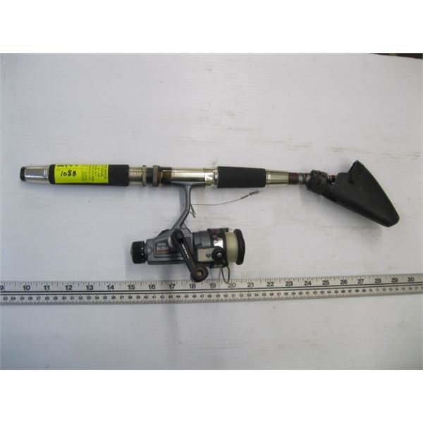 COLLAPSABLE FISHING ROD WITH DIWAD REEL