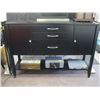 Image 2 : DARK WOODWORKS SOLID WOOD FURNITURE 3 DRAWER 2 DOOR SIDEBOARD