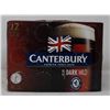 12 PACK OF CANTERBURY DARK MILD PREMIUM CRAFT BEER