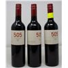 3 BOTTLES OF 505 VINEYARDS ESENCIA 2016 RED WINE
