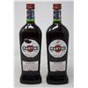 Image 1 : 2 BOTTLES OF MARTINI VERMOUTH ROSSO 500ML 15% ALC