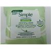 Image 2 : Simple Makeup Cleansing Wipes (4 x 25wipes)