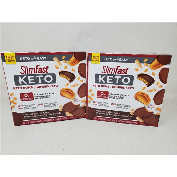 SlimFast Keto Peanut Butter Cups (2 x 14-17g)