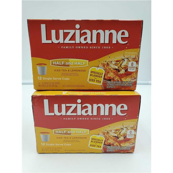 Luzianne Half & Half Iced Tea/ Lemonade Keurig Pods 2x12 Single Serve Pods