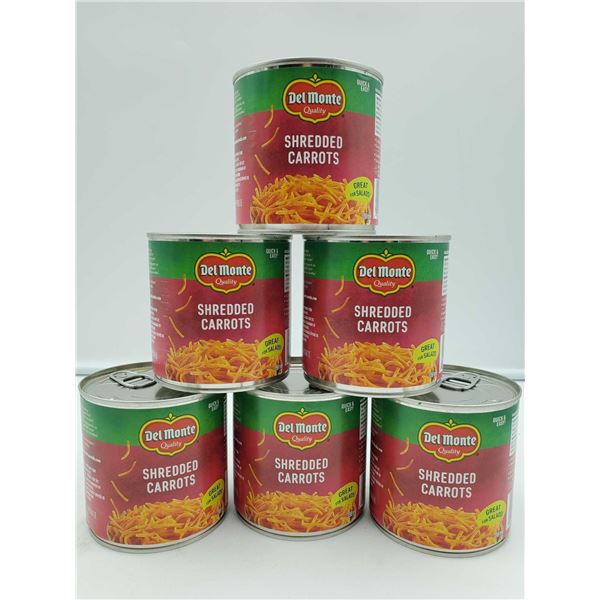 Del Monte Shredded carrots 6x398ml
