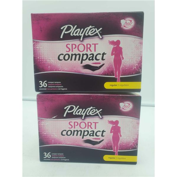 Playtex Regular Sport Compact 360 Protection - 2X 36 Tampons