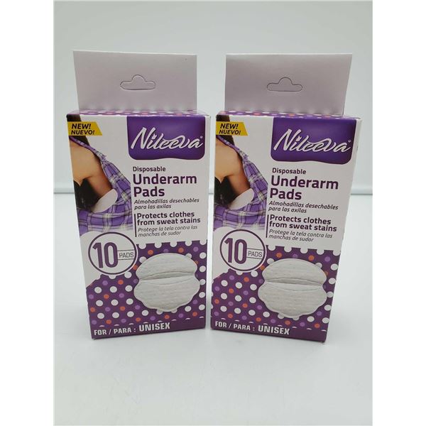 Nileeva Disposable Underarm Pads (2 x 10)
