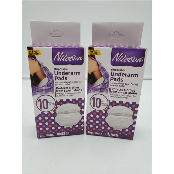 Nileeva Disposable Underarm Pads (2 x 10)