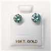 Image 3 : 10K White Gold Moissanites(1.5ct) Lady'S Hand Assembled Stud Earrings (~weight 0.68g), Made in Canad