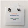 Image 4 : 10K White Gold Moissanites(1.5ct) Lady'S Hand Assembled Stud Earrings (~weight 0.68g), Made in Canad