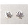 Image 1 : 14K White Gold Diamonds(0.22Ct,Si2-I2,F-G) Mother Of Pearl(0.7ct) With Removable Flower Jackets, Stu