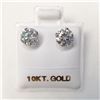 Image 4 : 10K White Gold Moissanites(1.52ct) Lady'S Cast Stud Earrings (~weight 0.72g), Made in Canada, Apprai