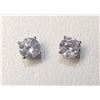 Image 1 : 14K White Gold Diamonds(0.8Ct,Si1-Si2,H-I) Stud Earrings (~weight 0.82g), Made in Canada, Appraised 