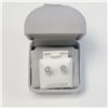 Image 7 : 14K White Gold Diamonds(0.8Ct,Si1-Si2,H-I) Stud Earrings (~weight 0.82g), Made in Canada, Appraised 