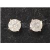 Image 2 : 14K White Gold Diamonds(0.78Ct,I1-I3,G-H) Unisex Cast Stud Earrings (~weight 0.67g), Made in Canada,