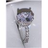 Image 2 : Ladies .925 Silver 1.0 carat Rounf Cut Solitaire Emgagement ring sie 7