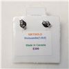 Image 3 : 10K White Gold Moissanites(1.5ct) Lady'S Hand Assembled Stud Earrings (~weight 0.68g), Made in Canad