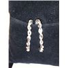 Image 2 : Ladies .925 Silver and Diamond .58 Carat Earrings Appraisal of $950.00