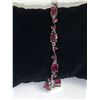 Image 1 : Natural Ruby 6.48 Oval Cut Ladies .925 Silver Tennis Bracelet with Appraisal certificate $1700.00