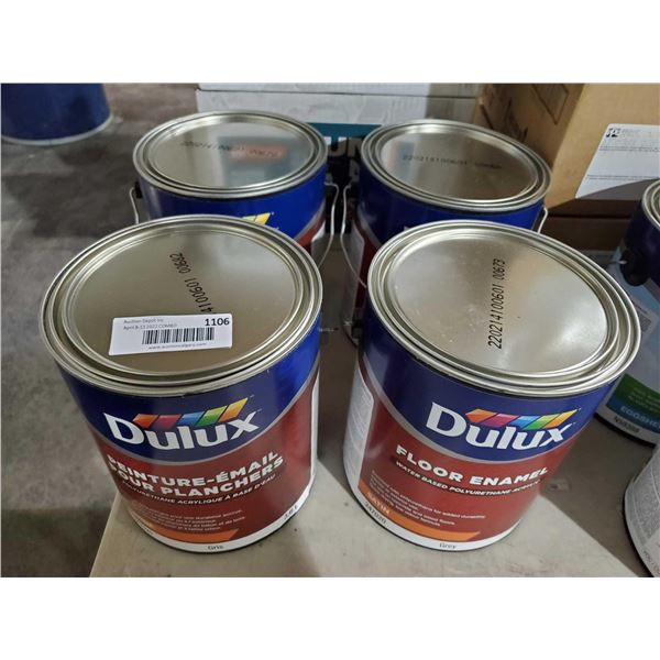 Dulux Floor Enamel, Grey (4 x 3.6L)