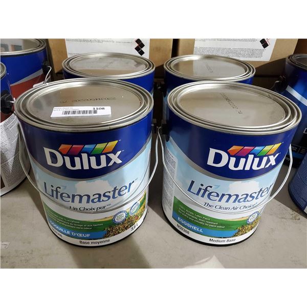 Dulux Lifemaster Acrylic Latex Paint- Eggshell Medium Base (4 x 3.6L)
