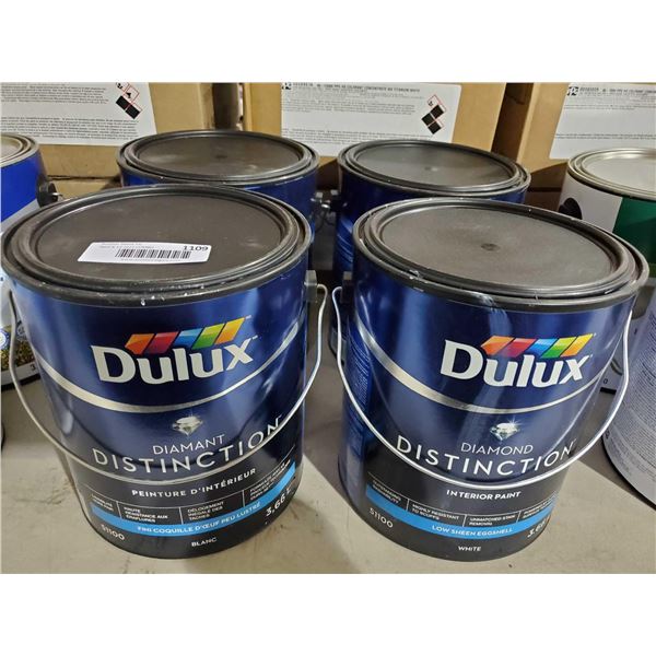 Dulux Diamond Distinction Interior Paint- Low Sheen Eggshell White (4 x 3.66L)