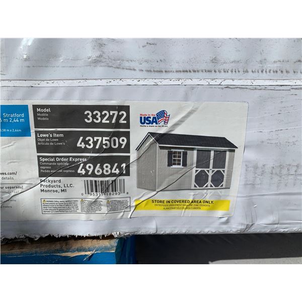 Heartland Stratford 12ft x 8ft NEW Ready To Assemble Garden Shed Kit.