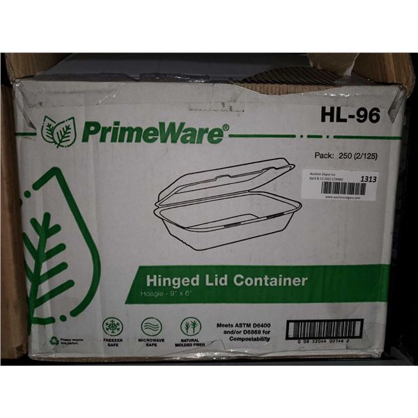 PrimeWare Hinged Lid Container (9in x 6in)