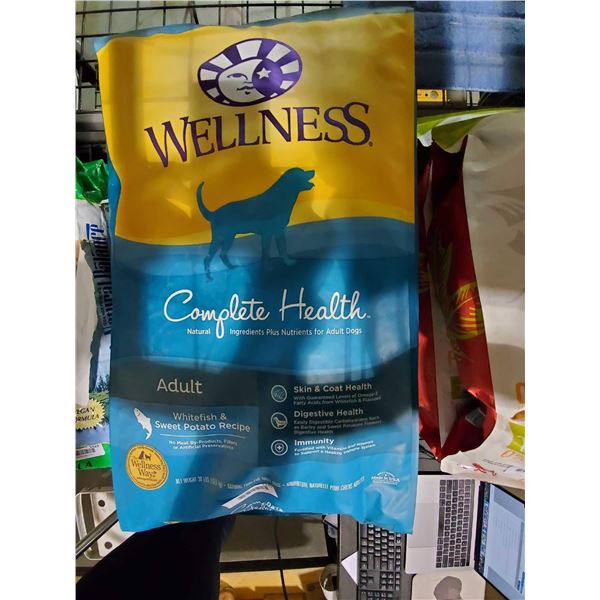 Wellness Adult Dog Food-Whitefish & Sweet Potato Recipe (30lbs)