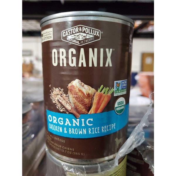 Castor & Pullox Organix?Organic Chicken& Brown Rice Dog Food 12x360g