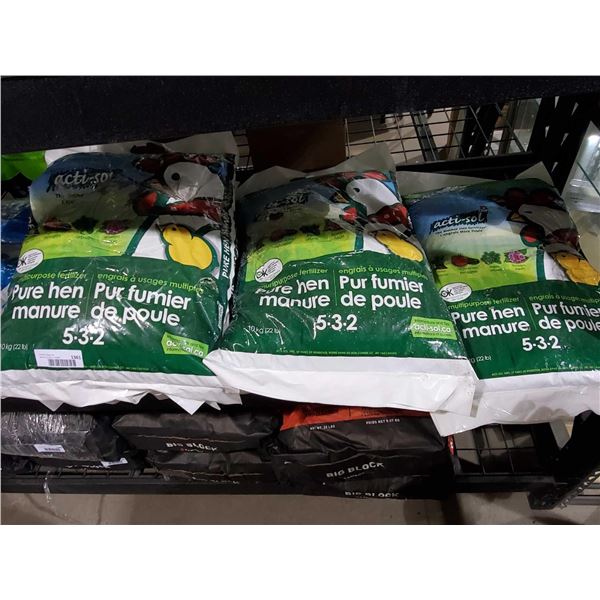 Pure Hen Manure (3 x 10kg)