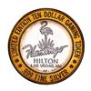 Image 2 : .999 Silver Flamingo Hilton Las Vegas, Nevada $10 Casino Limited Edition Gaming Token