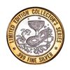 Image 2 : .999 Silver Masquerade Casino Aruba $10 Casino Limited Edition Gaming Token