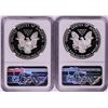Image 2 : Lot of 1987-1988 $1 Proof American Silver Eagle Coins NGC PF69 Ultra Cameo
