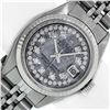 Image 1 : Rolex Ladies Stainless Meteorite String Diamond Datejust Wristwatch