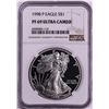 Image 1 : 1998-P $1 Proof American Silver Eagle Coin NGC PF69 Ultra Cameo